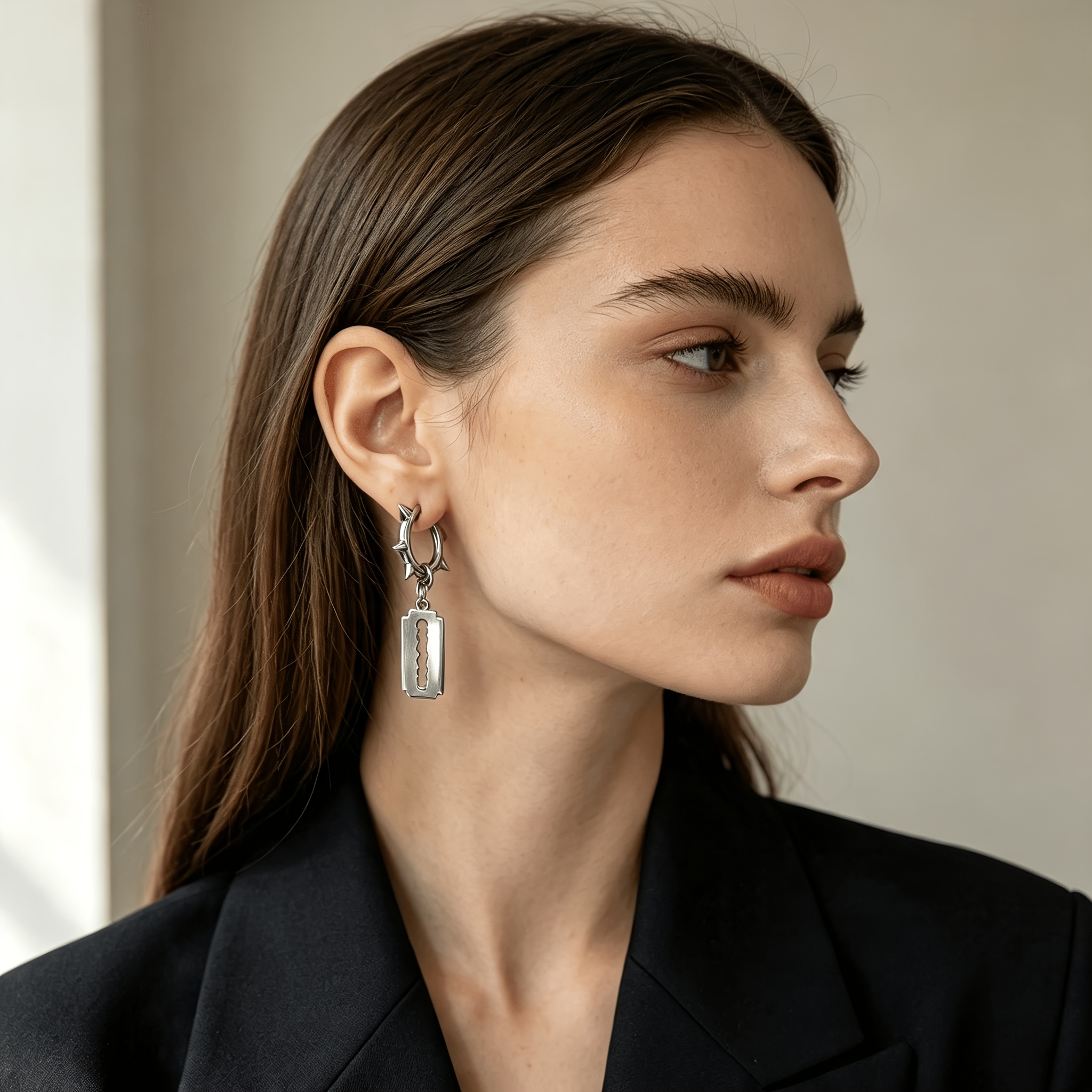 4pcs Bad Street-Style Dangling Earrings Set